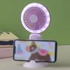 Foldable Handheld Fan with Night Light USB Rechargeable Mini Fan for Desk Dorm Portable Quiet Fan for Students Office