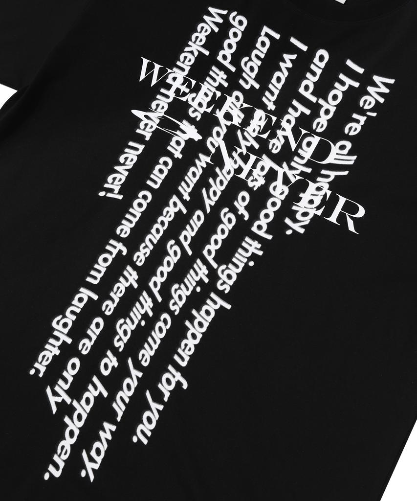 GAINSBORO Weekend Never T-Shirt_Black