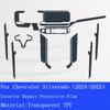 For Chevrolet Silverado 2024 2025 Car Interior Dashboard Navigation TPU trcument Protective Transparent condition Accessories