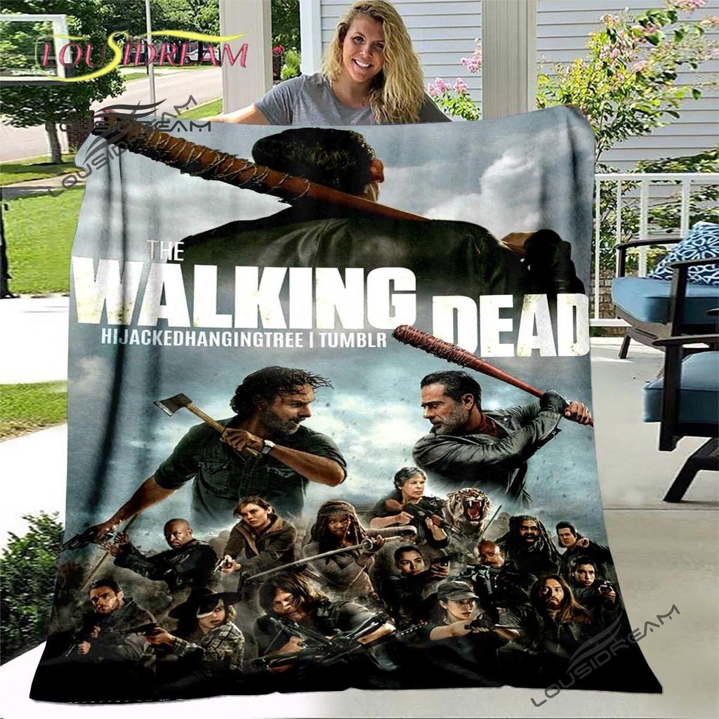 Daryl Dixon The Walking Dead Throws Blanket Horror TV Series Sofa Blanket for Adults and Children Bedroom Living Room Decoratio