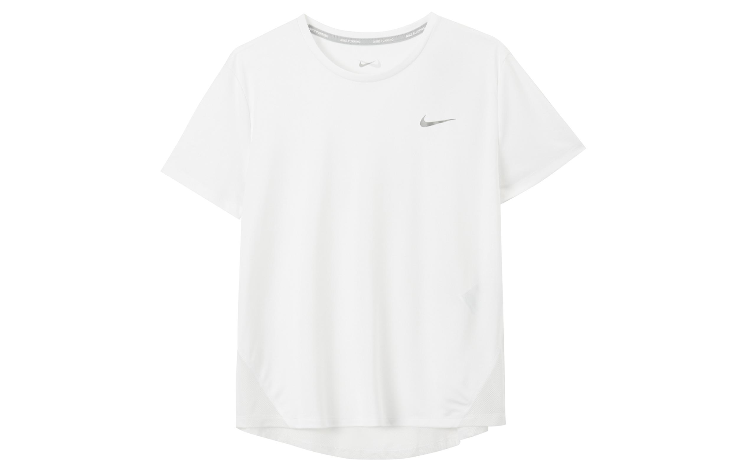 

Nike T Shirts Women s White Crew Neck Moderate Straight Fit AJ8122-100 XL