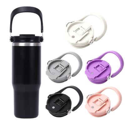 Couvercle de rechange pour gobelet de 40 oz avec poignée portable, anti-éclaboussures, anti-poussière, pour voyage