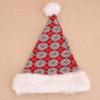Knitted Santa Hat Creative Fashion Pom Pom Snowflake Decorative Santa Hat Christmas Worm Hat Party Supplies Photo Props For Adults Holiday Red Whit