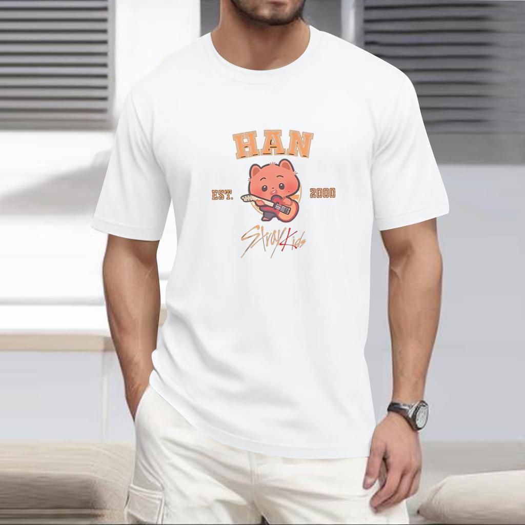 Men'S Fashionable T-Shirt, Street Casual Short Sleeved Clothing