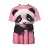 Children's Clothing 3D Print Cute and Funny Critters Short Sleeves Graphic T Shirts Boys Girls Crew Neck Tops Tee Kids Clothes