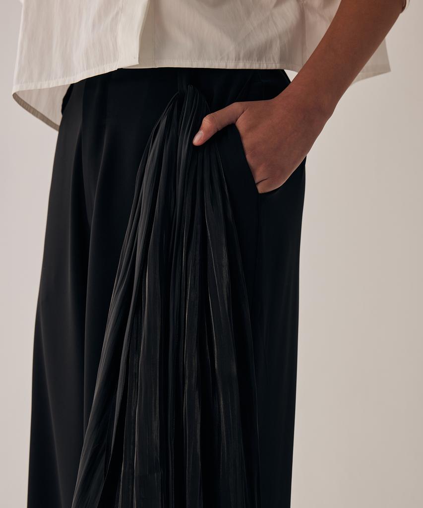 Teulimingbeodeu Scarf Wrapped Pants [Black]