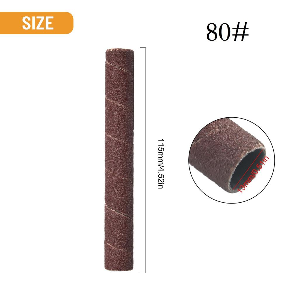 Sanding Drum Sleeves Sandpaper 4.5inch 80 150 240 Grit Vibrating Spindle For Sander Sleeve Polishing Tools Accessories