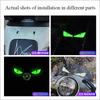 Car and Motorcycle Modified Luminous Devil Eyes 3D Sticker Electric Car 3D Decorative Front Decal