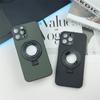 Custodia con supporto per anello in pelle per iPhone 14 Pro Max per iPhone 11 12 13 Pro 14Plus Staffa antiurto Shell Ricarica wireless