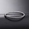 1.5MM Knuckle Rope Twist Ring Stainless Steel Wedding Band for Women Girls Stacking Charm  Accessories Gift Wholesale