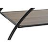 Étagère sapin noir métal gris clair 4 etagères (90 x 30 x 100 cm)