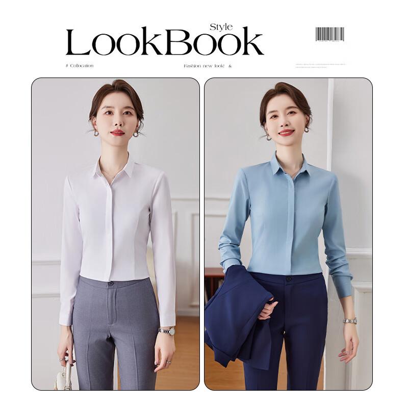 Terman 2024 Spring Women's Long Sleeve Professional Shirt