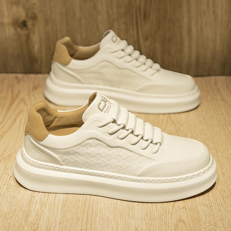 

Мужская белая обувь для повседневного отдыха, работы, универсальная, с панелями из микрофибры, низкая платформа, спортивная, высококачественная мужская обувь 44