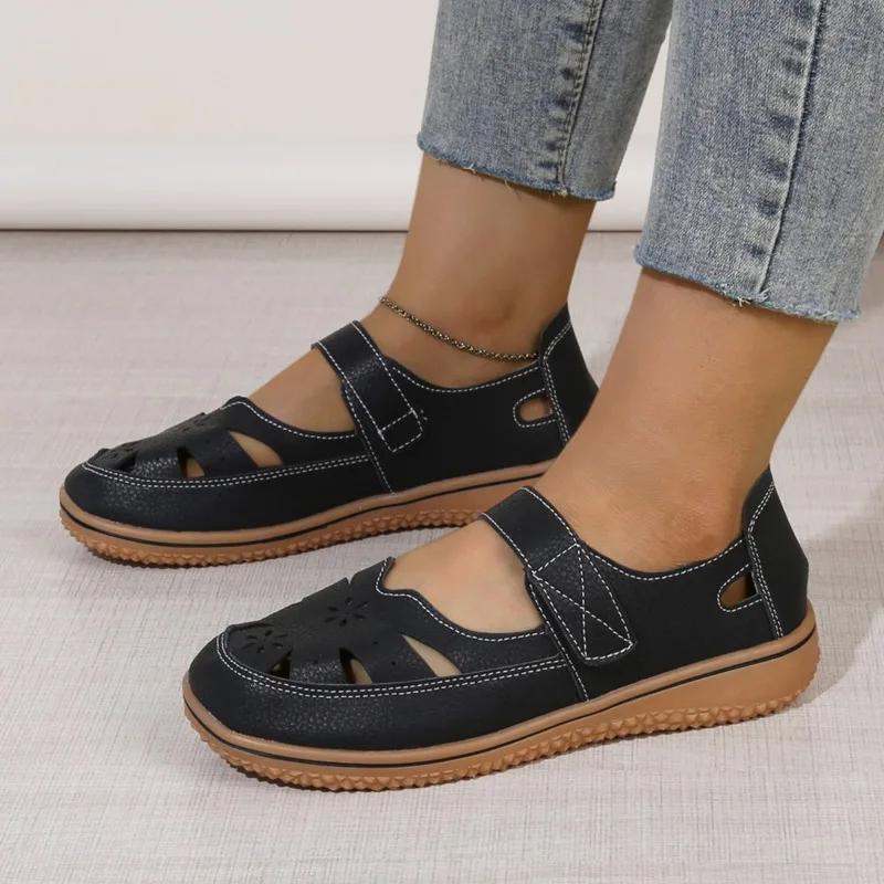 

Женская обувь 2024 года, горячая распродажа, женская обувь на плоской подошве, повседневная обувь на плоской подошве, женская обувь с круглым носком и мелкой мягкой подошвой, большие размеры, женская обувь 43 чёрный