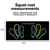 Multifunctional Non-Slip Glute Training Mat Durable 80*35cm Exercise Mat Lightweight Foot Positioning Mat Leg Workouts