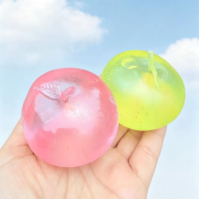 Jouets Pomme Verte Rose Maltose Squishy Anti Stress Sensoriel Fidgets Jouet Doux Simulé Ralentissement Décompression Jouet Adulte