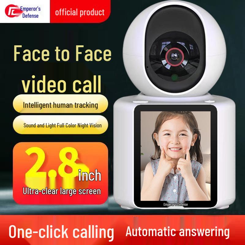 4G Wireless Indoor Surveillance Camera with Night Vision & Voice Video 360°