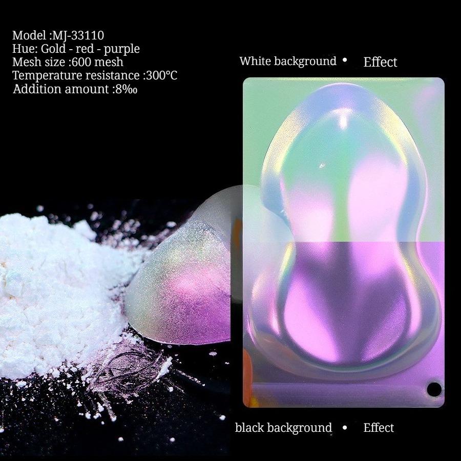 

1000g Pearlescent Powder No-spray Chameleon Powder 3D Consumable PC Material Injection Molding Neon Color-changing Pigment