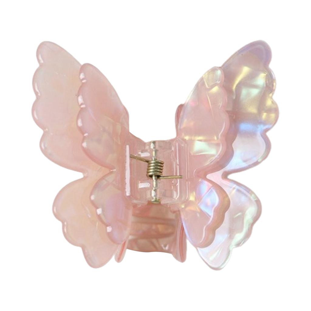 Butterfly Hair Claw for Women Acrylic Handmade Back-of-Head Shark Clip Hair Accessories