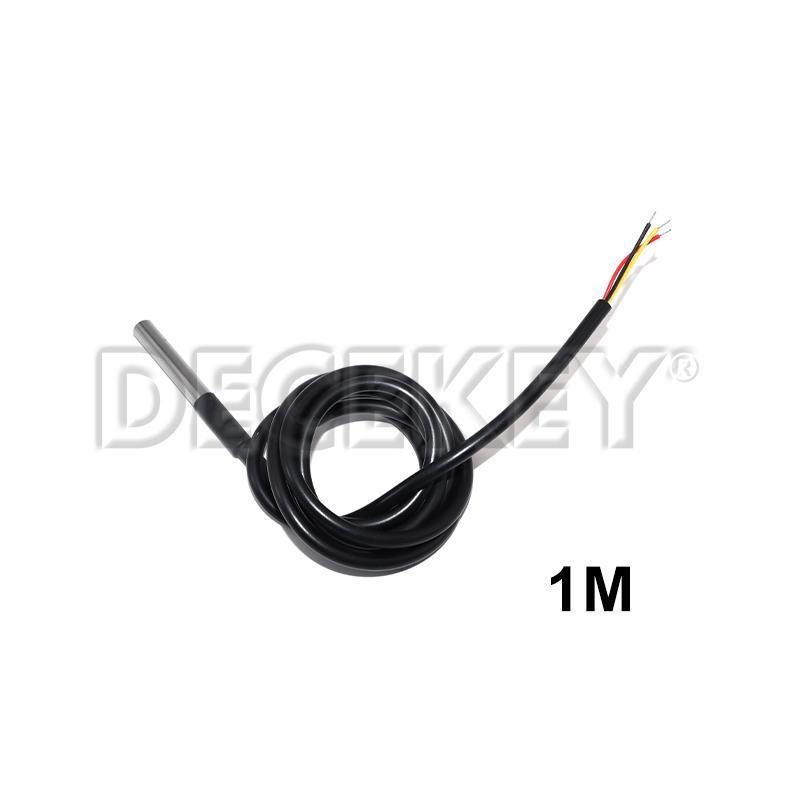 Stainless Steel Waterproof DS18b20 1/2/3M Thread Temperature Probe Temperature Sensor 18B20 Cable For Arduino