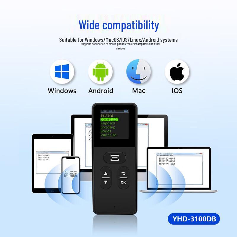 YHDAA Bluetooth 2D Barcode Scanner