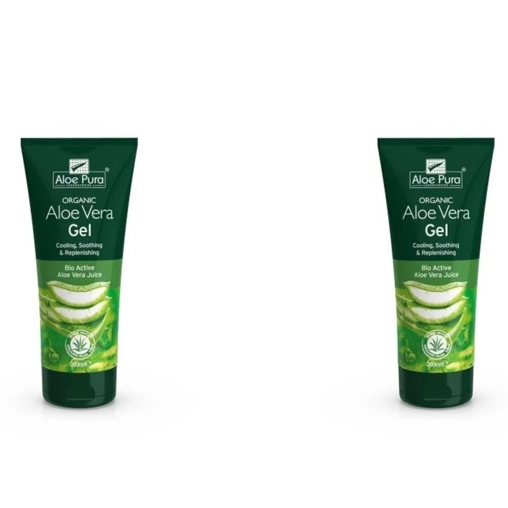Aloe Pura Organic Aloe Vera Skin Gel 200ml (2 pieces)