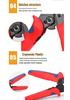 Hengshuo SN58B Terminal Crimper Set - Ratchet Crimp Tool for Bare Terminals