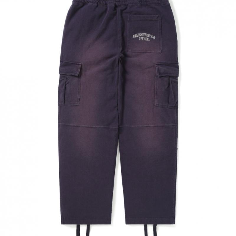 Thisisneverthat Cargo Sweatpant Mørkelilla