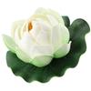 Fake Plant Artificial Plant Indoor Lotus Outdoor About 10cm About 18cm Artificial Leaf Pond Plastic White Outdoor