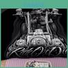 Premium Skull Duvet Set Quilt Cover Bedding In Luxury 3d Hd Print Design