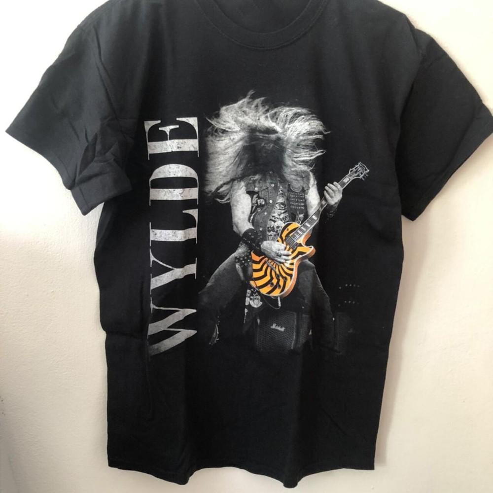 90s Zakk Wylde Live In Concert Band Shirt Classic Black Unisex S-5XL LE081 Unisex T-Shirt L