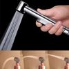 ABS Press Handheld Hose Spray Shower Head Hose Toilet Bidet Douche Bathroom Shower Self Cleaning Sprayer Kit Water Tap Valve