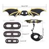 Adjustable Bearded Dragon Harness Set Lizard Leash with Wing 3pcs Vest for Reptiles Small Animals Halloween Costume