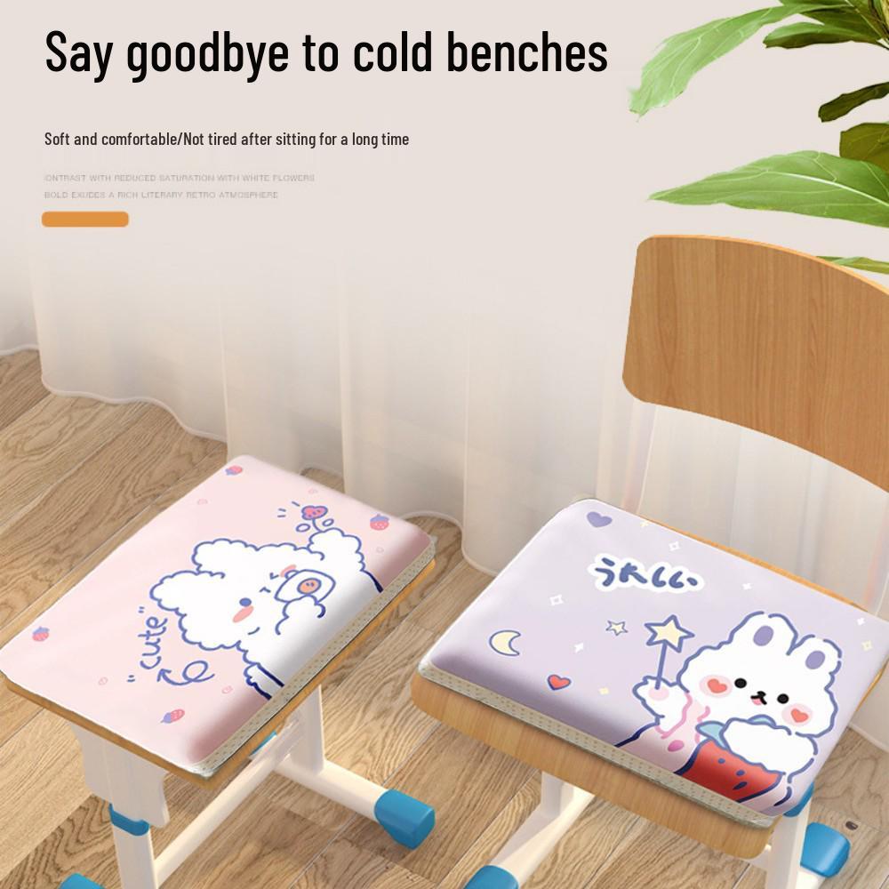 Student & Dorm Seat Cushion - Comfortable, Dual-Use Square Stool Cushion for All Seasons