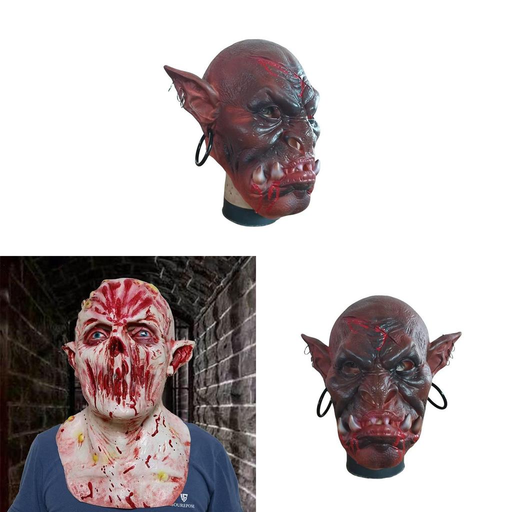 Halloween Demon Latex Mask For Cosplay And Party Costumes