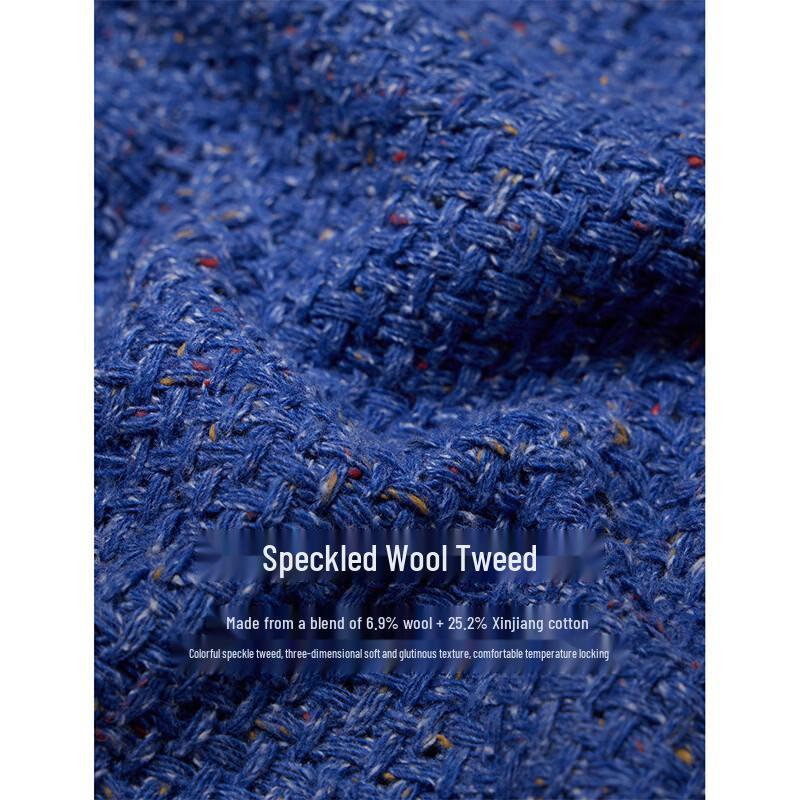 INMAN Tweed-Style Textured Knit Sweater