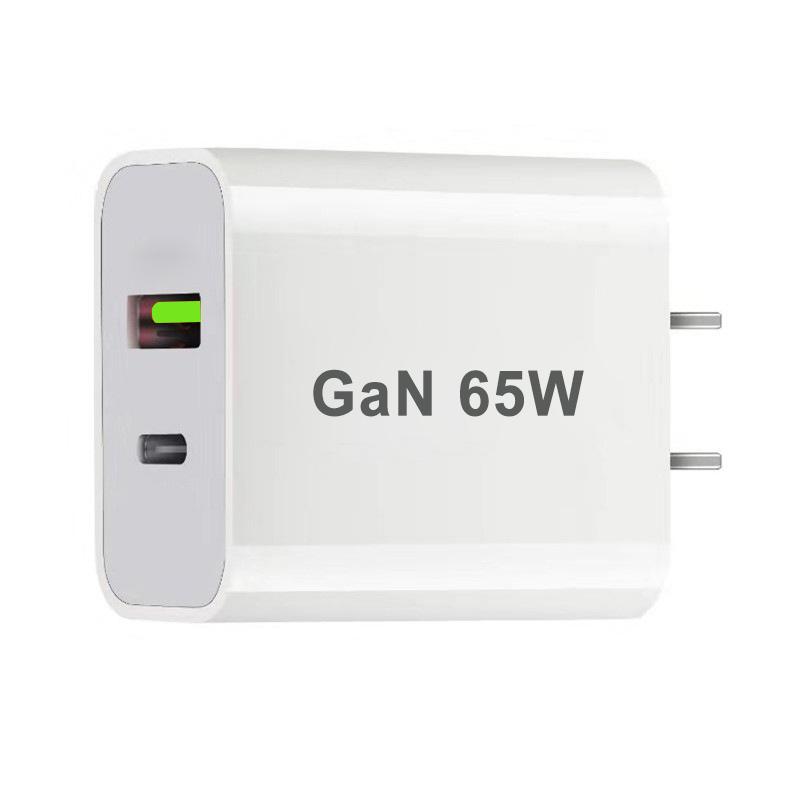 65W USB C Charger GaN Fast Charging Wall Charger For iPhone Samsung Xiaomi Quick Charge EU/US/AU/UK Plug Phone Charger Adapter