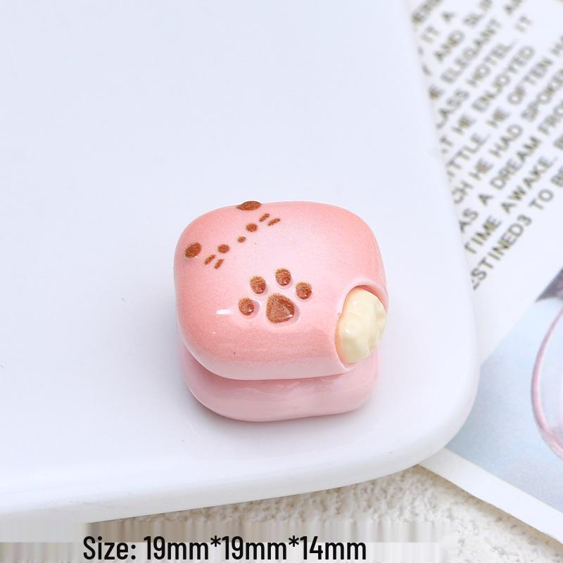 DIY Resin Cream Glue Hair Clip & Crocs Charm - Cat Sandwich & Double Layer Chocolate Food Toy