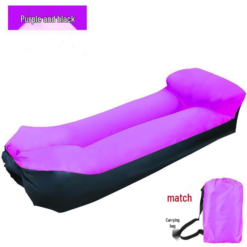 Inflatable Lazy Sofa Chair: Portable Folding Air Bed Cushion for Outdoor or Indoor Use