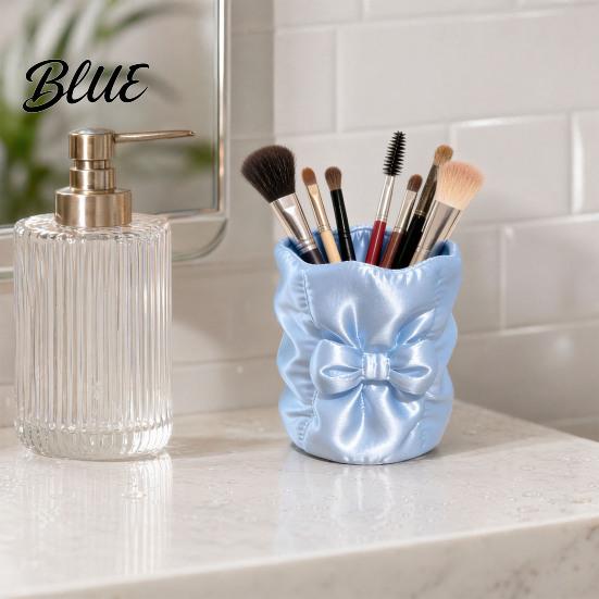 Makeup Brush Holder 3D Printed Bow Holder Large Capacity Beauty Tool Desktop Desk