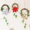 2PCS Glitter Christmas Flower Artificial Flowers Merry Christmas Decorations Home Xmas Tree Ornaments New Year Gift