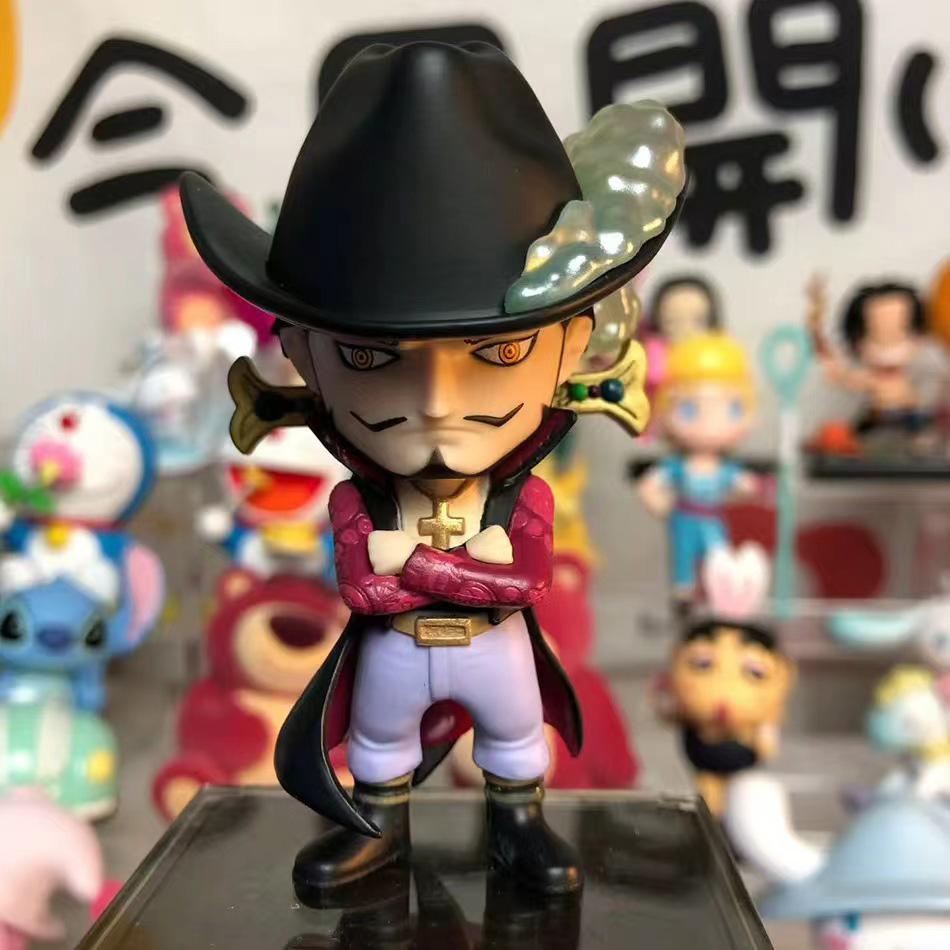 Anime One Piece 8pcs Figures Model Dolls Toys Cute Luffy Oka Shichibukai Ace Boa Hancock Jinbe Collection Toys Full Set
