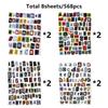 Letter Stickers Suitable for ScrapbookingJournalingDIY CraftsNon-Repeating Vintage AlphabetLetters for CollagePlanner Decor