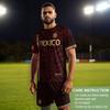 Men's Classic Crew Neck Short Sleeve Soccer Jersey Mexico Inspired Geometric Print Athletic Fit Tee Shirt Mexico Sizing
