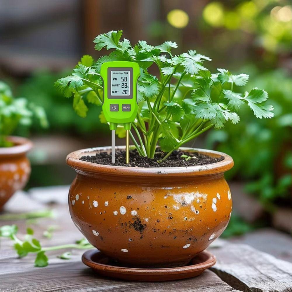 High Accuracy Soil Tester LCD Screen Soil  Humidity Detector Soil Thermometer  Gardening Tool