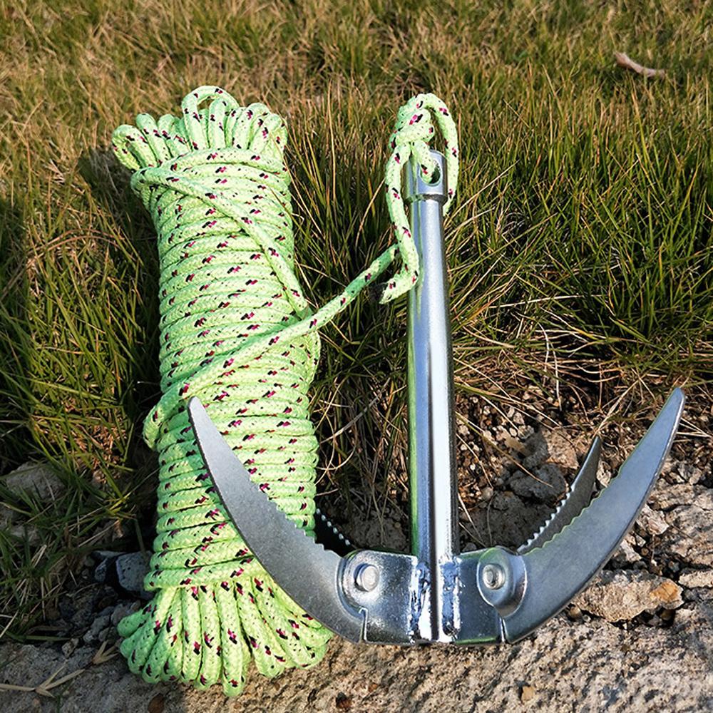 Water Weed Cutter 4 Claw Anchor Foldable Sickle Heavy Duty Sharp Blade for Boat Dock Kayak Fishing Aquatic Plant Removal Tool 260319