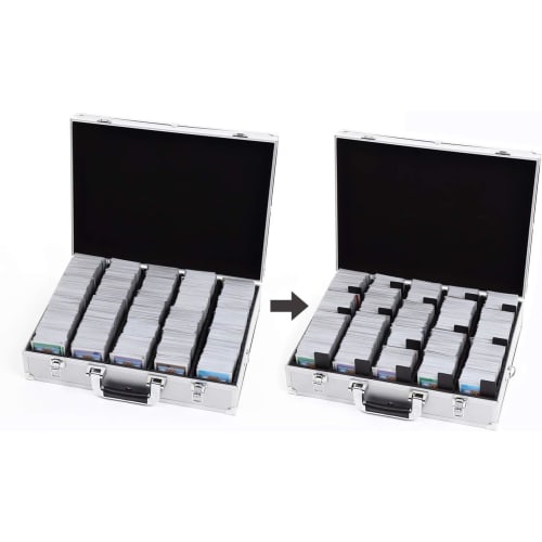 TOYGER CEO Storage Aluminum Attache Case, Holds Over 5,000 Cards (Black)