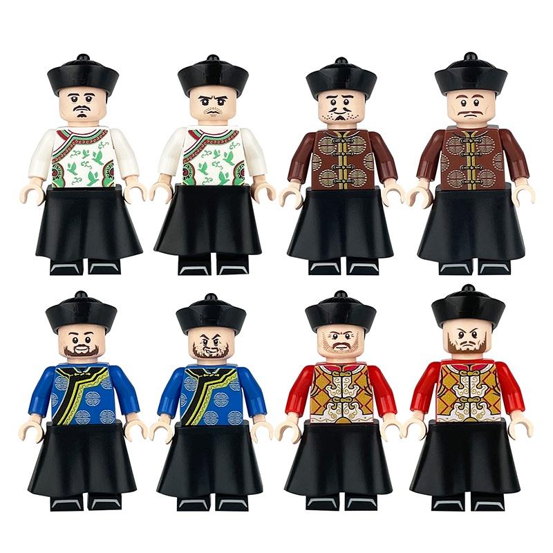 Miniature Qing Dynasty Soldier Figures Ancient Action Assembled Toys Gift Characters)