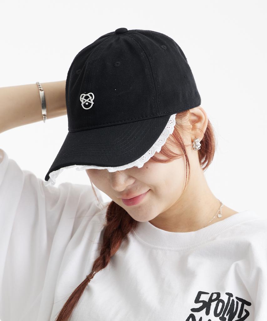 DOUBLE JD Silicone Bear Lace Ball Cap (Black)