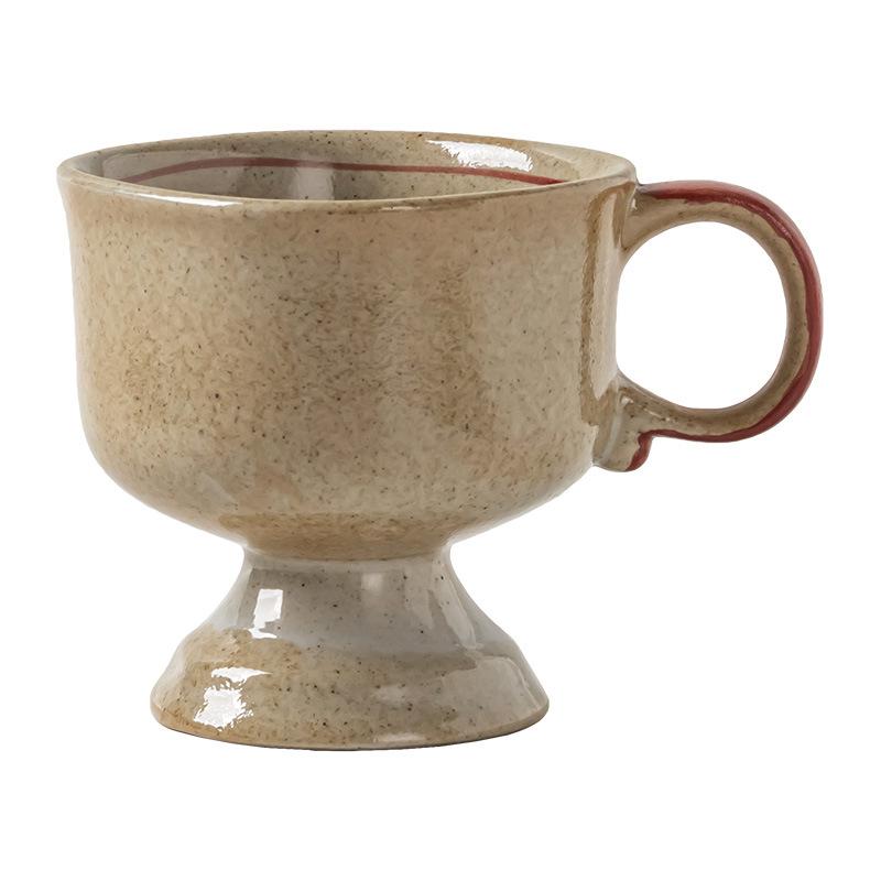 Retro Style Cup Ceramic Cup Coffee Cup Japanese Goblet Household Special Water Cup Mug Dessert Yogurt Cup